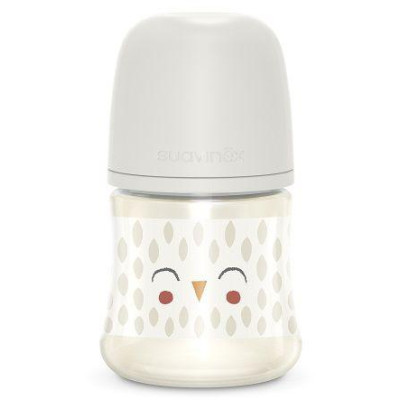 SUAVINEX | Fľaša BONHOMIA 150 ml fyziologická SX PRO +0 SF - biela