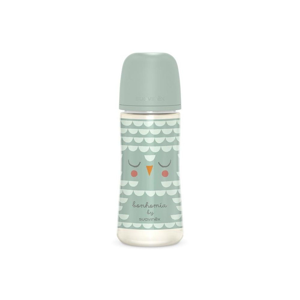 SUAVINEX | Fľaša BONHOMIA 360 ml fyziologická SX PRO +6 LF - zelená SUAVINEX | Fľaša BONHOMIA 360 ml fyziologická SX PRO +6 LF - zelená