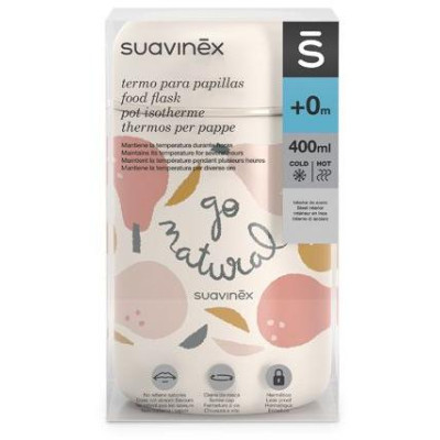 SUAVINEX | TERMOSKA na príkrmy GO NATURAL - krémová hruška
