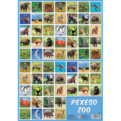 Pexeso ZOO foto zvierat