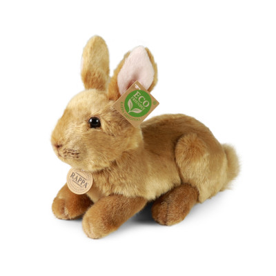 Plyšový králik hnedý ležiaci, 23 cm, ECO-FRIENDLY
