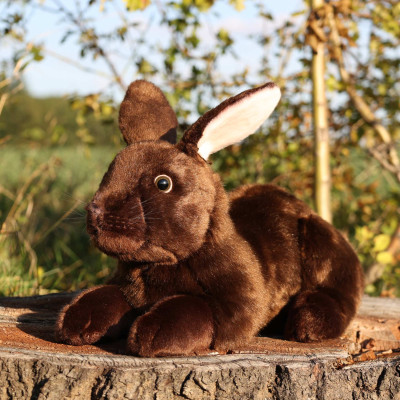 Plyšový králik hnedý ležiaci 36 cm ECO-FRIENDLY