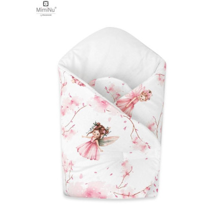 KIECZMERSKI Rożek niemowlęcy usztywniony 75x75 cm KOLEKCJA Kraina Czarów róż