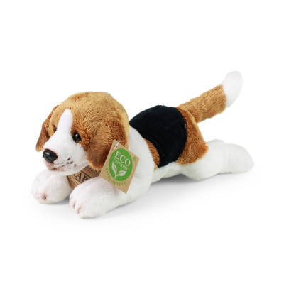 Plyšový pes ležiaci 18 cm ECO-FRIENDLY