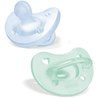 CHICCO 00073086210000 Smoczek PF SOFT blue 16-36m 2 szt
