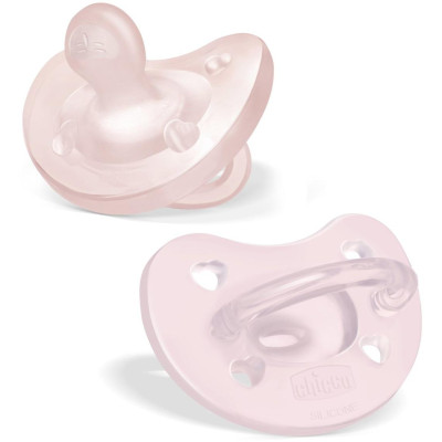 CHICCO 00073087110000 Smoczek PF SOFT pink 6-16m 2 szt