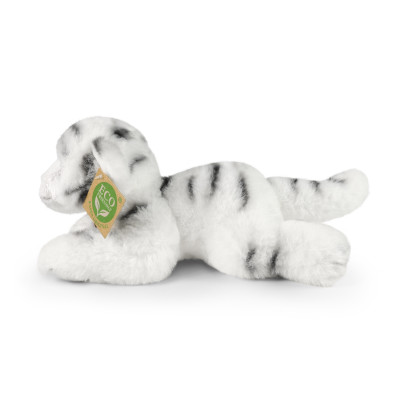 Plyšový tiger biely ležiaci 17 cm ECO-FRIENDLY