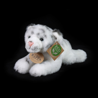Plyšový tiger biely ležiaci 17 cm ECO-FRIENDLY