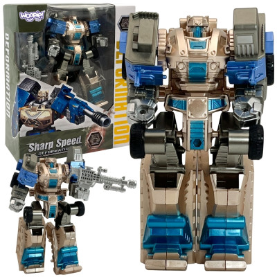 WOOPIE 53903 SHARP SPEED 2 v 1 transformujúci sa robot bojový vozík