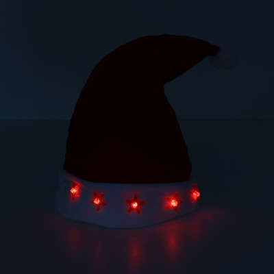 Čiapka vianočná blikajúca 43 cm