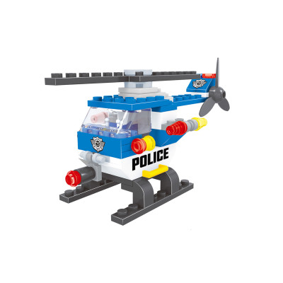 Kompatibilná stavebnica BLOXO hasiči helikoptéra 68 ks