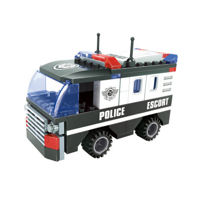 Kompatibilná stavebnica BLOXO polícia auto 106 ks