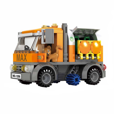 Kompatibilná stavebnica BLOXO smetiarske auto 157 ks