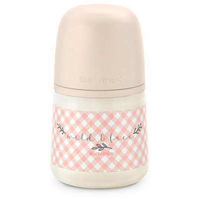 SUAVINEX l Dojčenská fľaša 150 fyz S WILD &amp, FREE - ružová