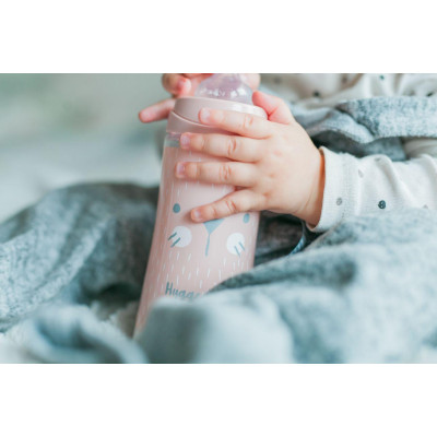 SUAVINEX | Premium fľaša 360 ml L HYGGE fúziky - ružová