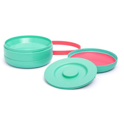 SUAVINEX | SET BENTOO BOOO +4 m - ZELENO/RUŽOVÝ