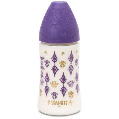 SUAVINEX | FĽAŠA PREMIUM 270ml SILIKÓN - FIALOVÁ