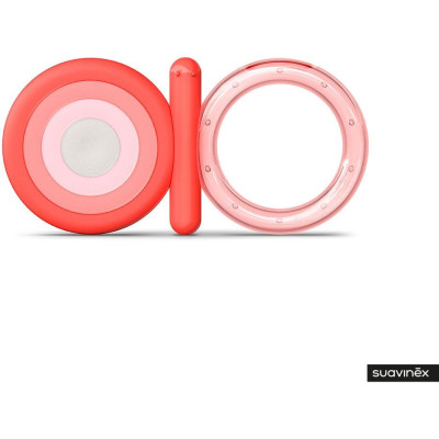 SUAVINEX | HRYZÁTKO silikonové +4 m- RUŽOVÉ