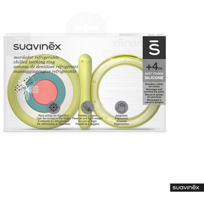 SUAVINEX | Chladiace HRYZÁTKO silikonové +4 m- BAREVNÉ