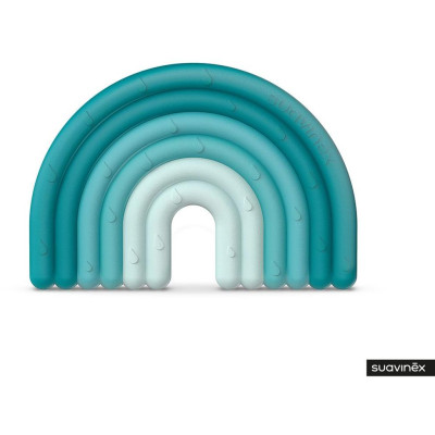 SUAVINEX | HRYZÁTKO silikonové +0 m - MODRÉ