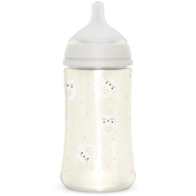 SUAVINEX | Fľaša BONHOMIA 270 ml fyziologická SX PRO +3 MF - biela