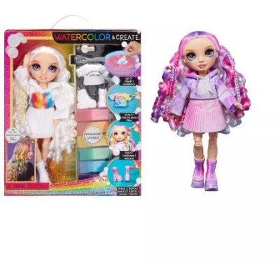 MGA - Rainbow High Watercolor And Create Fashion DIY Doll With Purple Eyes / from Assort