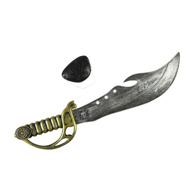 Pirátska šabľa s klapkou na oko 46 cm