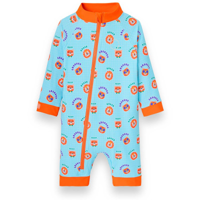 KiETLA ICONIK plavkový overal s UV ochranou - ChaCha Pop - 18-24 mesiacov