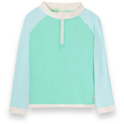 KiETLA ICONIK plavky s UV ochranou - tričko s dlhým rukávom - Green Blue - 2-4 roky