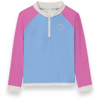 KiETLA ICONIK plavky s UV ochranou - tričko s dlhým rukávom - Purple Pink - 6-8 rokov