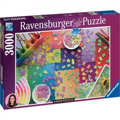 Ravensburger - Puzzle 3000 Karen Puzzles On Puzzles