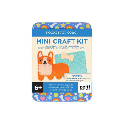 Petit Collage Mini sada na vyšívanie Corgi